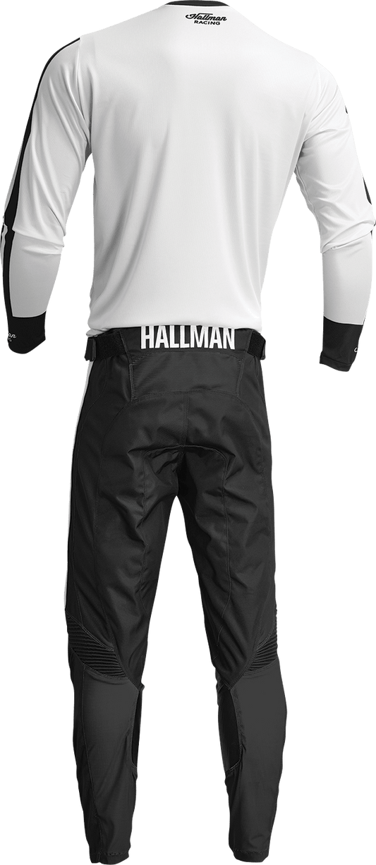 THOR Hallman Differ Roosted Jersey - White/Black Small (Part No. 2910-7115) - Kelly Motorsports