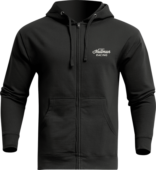 THOR Hallman Heritage Zip-Up Sweatshirt - Black - Small (Part No. 3050-6332) - Kelly Motorsports