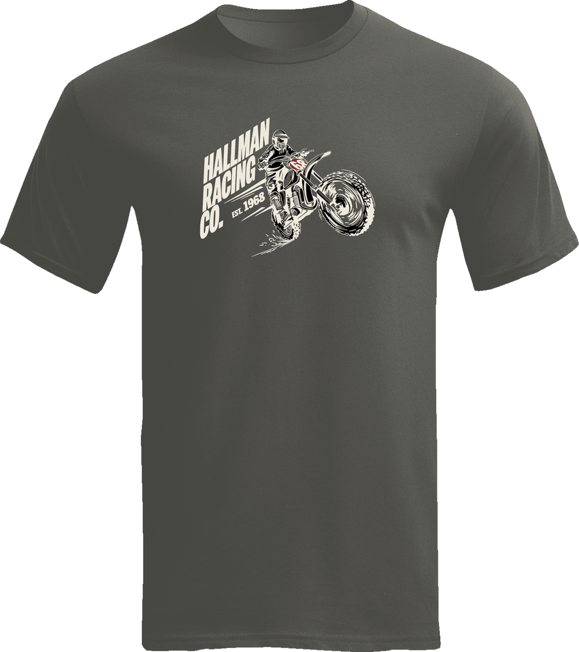 THOR Hallman Roostin T-Shirt Charcoal Large - Part Number 3030-23513 - Kelly Motorsports