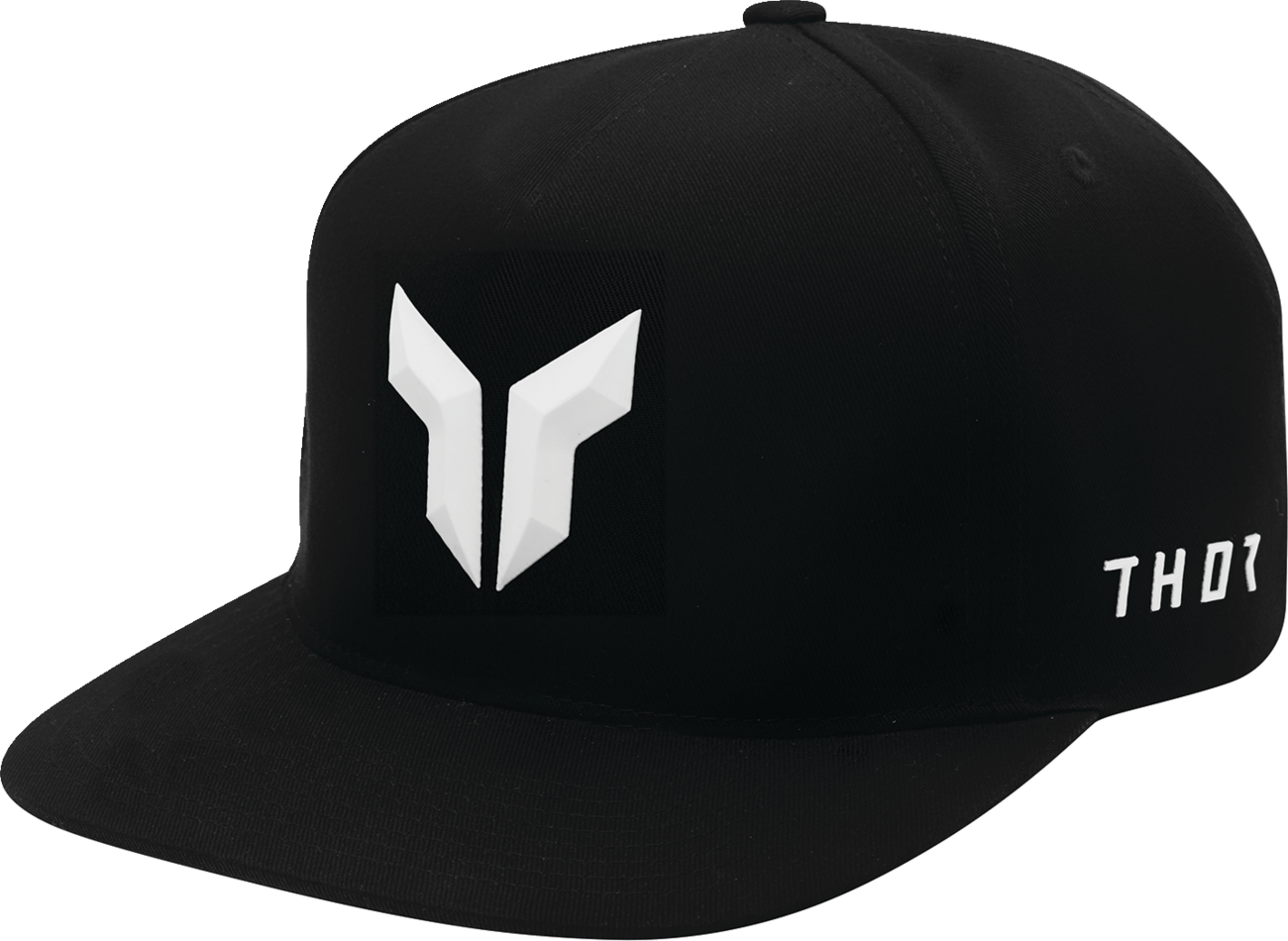 THOR Iconic Black Five Panel Hat with 3D Logo - Part 2501 - 4286 - Kelly Motorsports