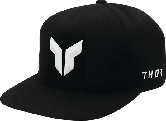 THOR Iconic Black Five Panel Hat with 3D Logo - Part 2501 - 4286 - Kelly Motorsports