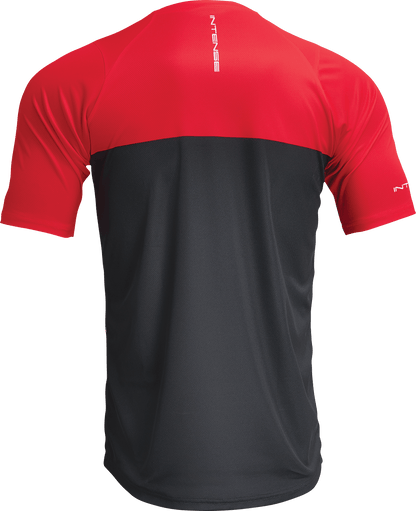 THOR Intense Assist Censis Short-Sleeve Jersey - Red/Black - Medium (Part No. 5020-0206) - Kelly Motorsports