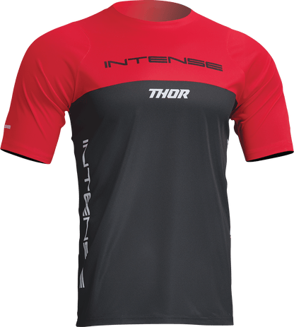 THOR Intense Assist Censis Short-Sleeve Jersey - Red/Black - Medium (Part No. 5020-0206) - Kelly Motorsports