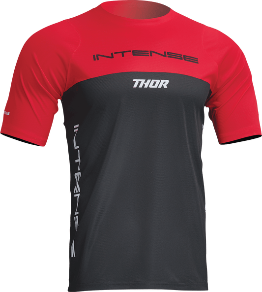 THOR Intense Assist Censis Short-Sleeve Jersey - Red/Black - Medium (Part No. 5020-0206) - Kelly Motorsports