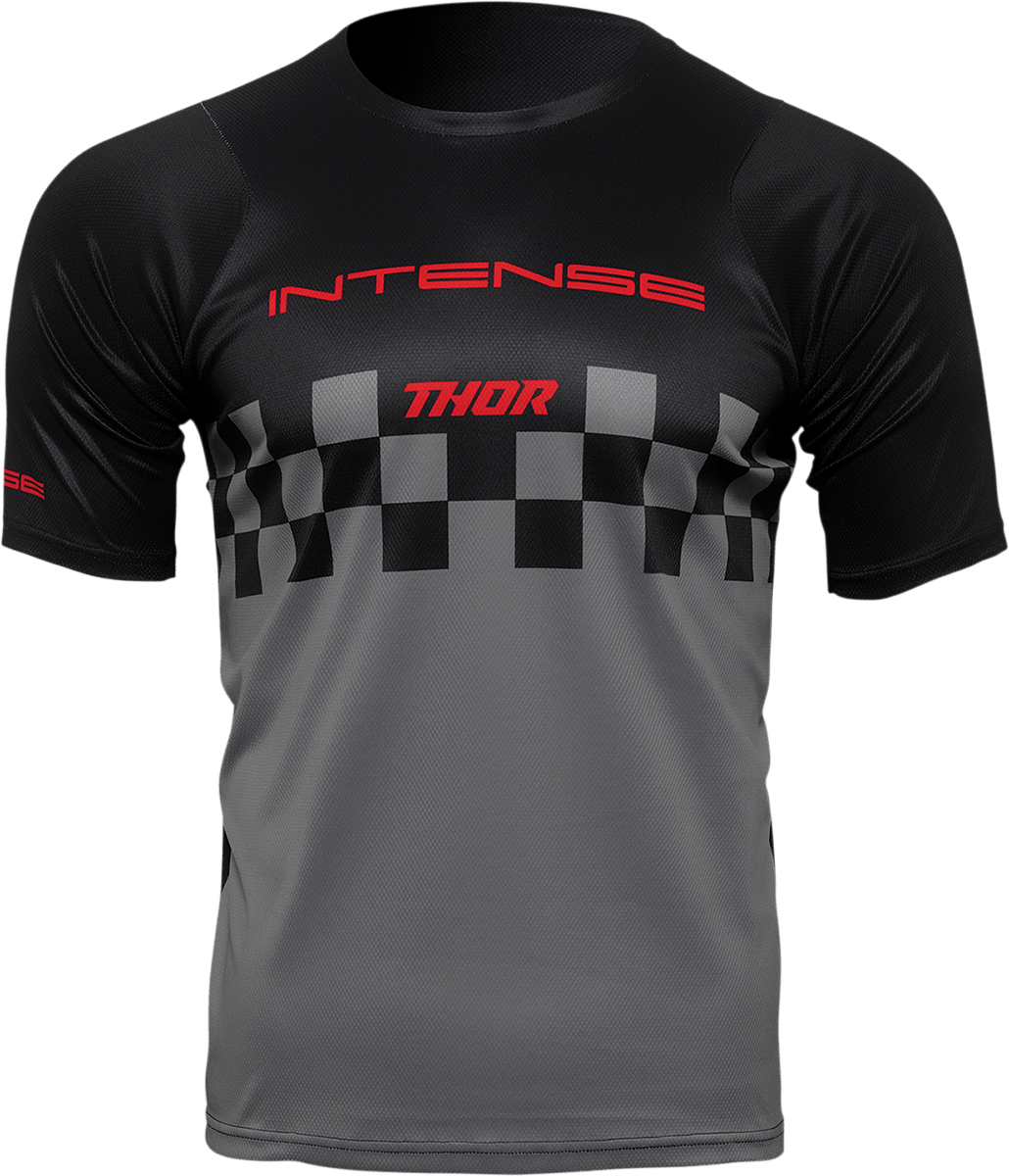 THOR Intense Assist Chex Short-Sleeve Jersey - Black/Gray - XS, Model 5120-0144 - Kelly Motorsports