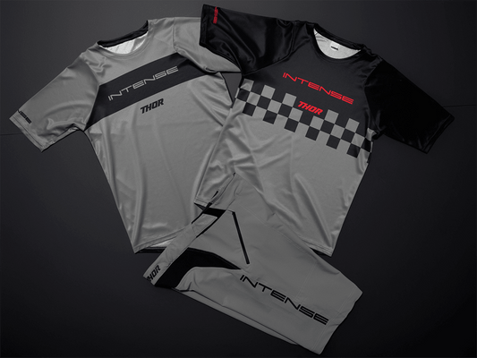 THOR Intense Assist Chex Short-Sleeve Jersey - Black/Gray - XS, Model 5120-0144 - Kelly Motorsports