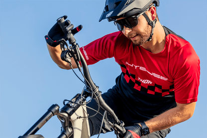 THOR Intense Assist Chex Short-Sleeve MTB Jersey - Red/Black, Part No. 5120-0139 - Kelly Motorsports