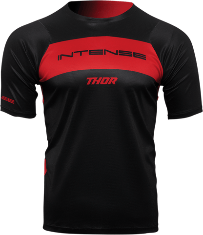 THOR Intense Assist Dart Short-Sleeve Jersey - Black/Red, Model 5120-0150 - Kelly Motorsports