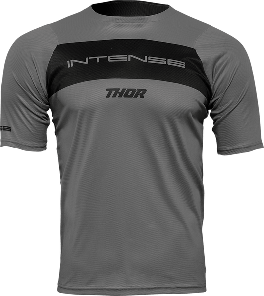 THOR Intense Assist Dart Short-Sleeve Jersey - Gray/Black, Medium, Part 5120-0158 - Kelly Motorsports