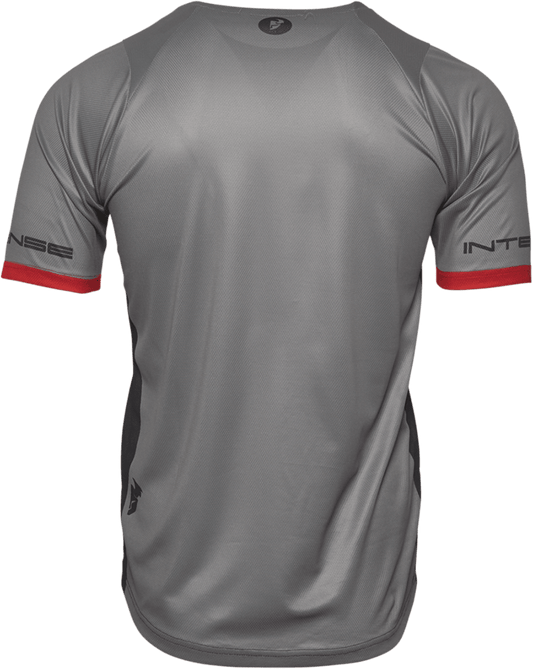 THOR Intense Team Short-Sleeve Jersey - Black/Heather Gray - Medium 5120-0058 - Kelly Motorsports