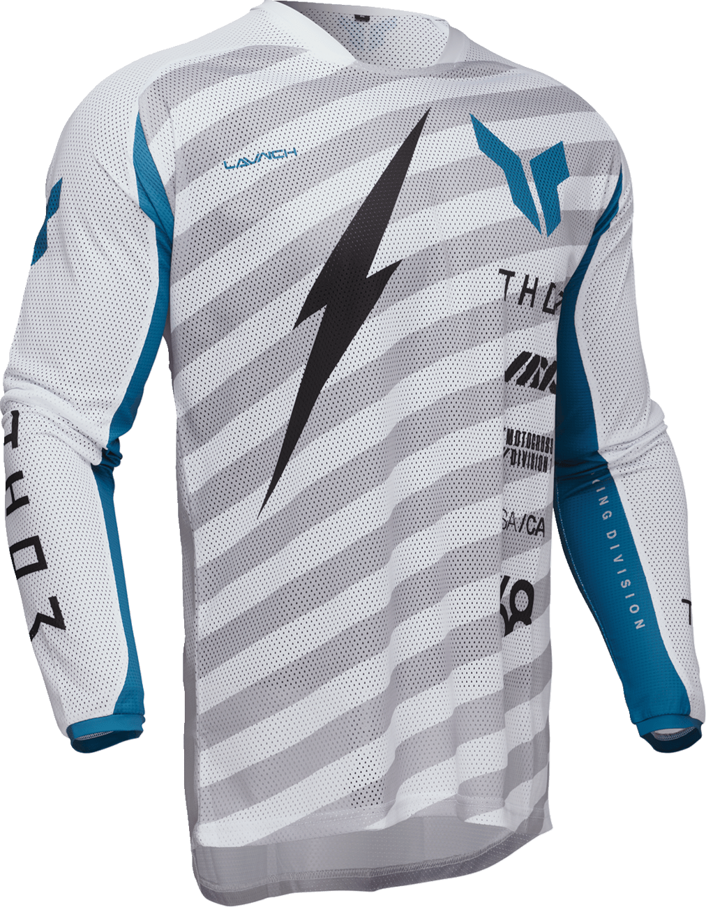 THOR Launchmode Air Raid Jersey 3XL by THOR - White and Gray, Part Number 2910-8255 - Kelly Motorsports