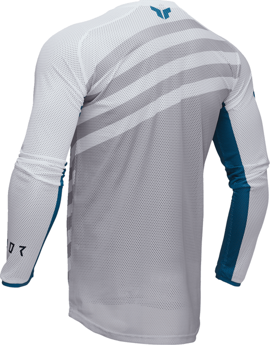 THOR Launchmode Air Raid Jersey 3XL by THOR - White and Gray, Part Number 2910-8255 - Kelly Motorsports