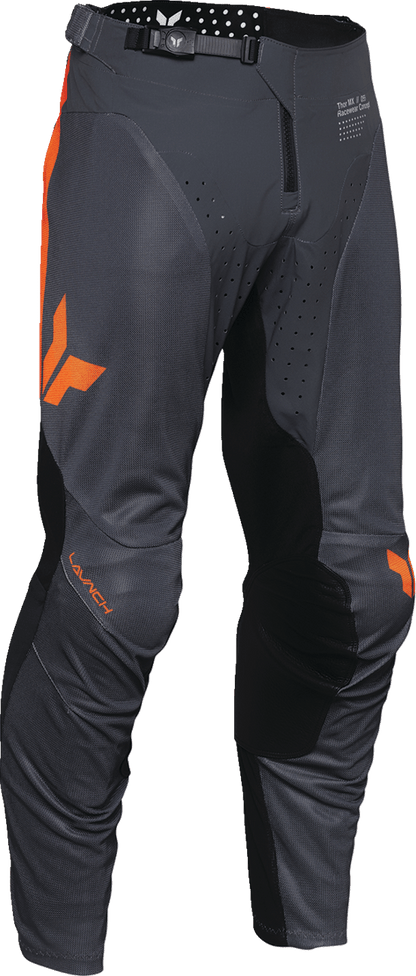 THOR Launchmode Air Raid Pants Charcoal/Black US 32 – Durable Motorcycle Riding Gear with Ventilated Design and Moisture Wicking Liner - Kelly Motorsports
