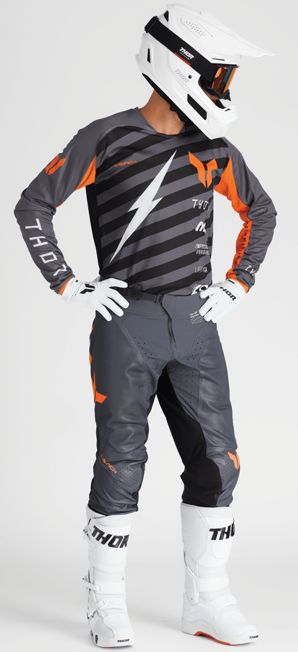 THOR Launchmode Air Raid Pants - Charcoal/Black, US 34 | Model 2901-11999 - Kelly Motorsports