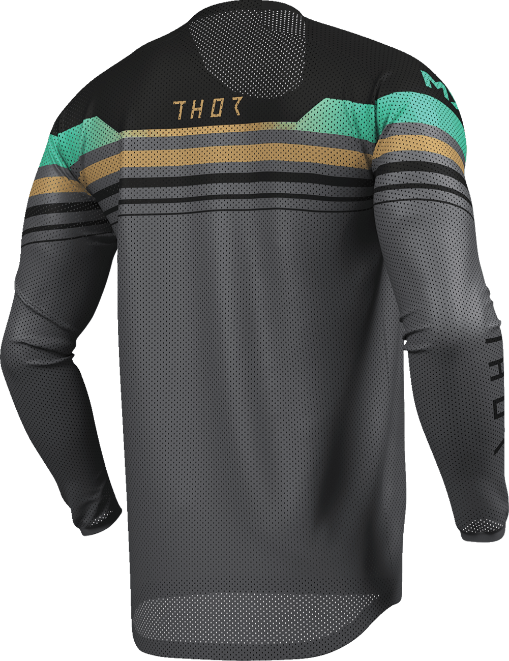 THOR Launchmode Air Raptor Jersey - Black/Charcoal, XL, Part 2910-8433 - Kelly Motorsports