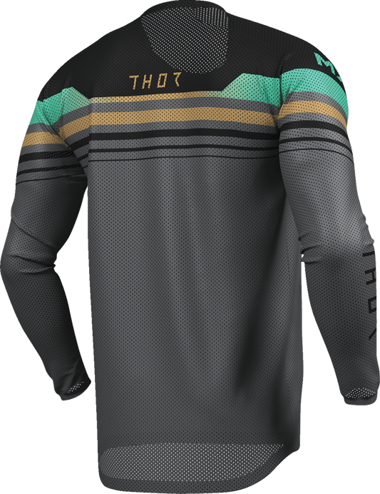 THOR Launchmode Air Raptor Jersey - Black/Charcoal, XL, Part 2910-8433 - Kelly Motorsports