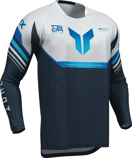 THOR Launchmode Air Raptor Jersey - Midnight/Gray - Large (Part Number 2910-8438) - Kelly Motorsports