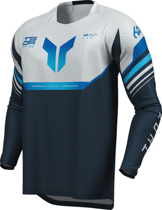 THOR Launchmode Air Raptor Jersey - Midnight/Gray - Large (Part Number 2910-8438) - Kelly Motorsports