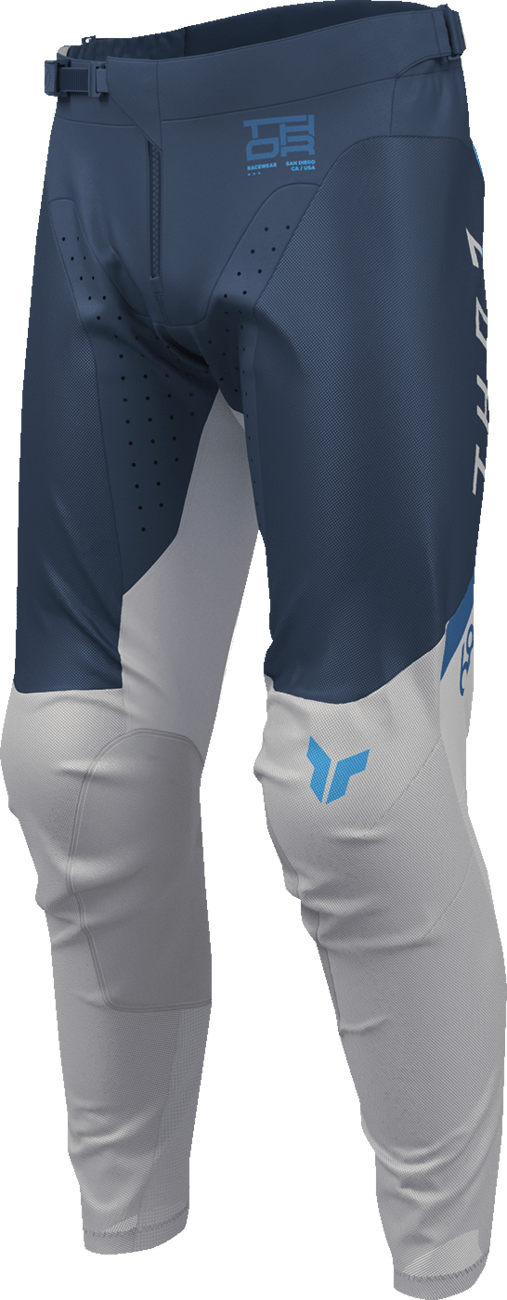 THOR Launchmode Air Raptor Pants - Midnight/Gray US 34 - Durable Motorcycle Riding Gear - Kelly Motorsports