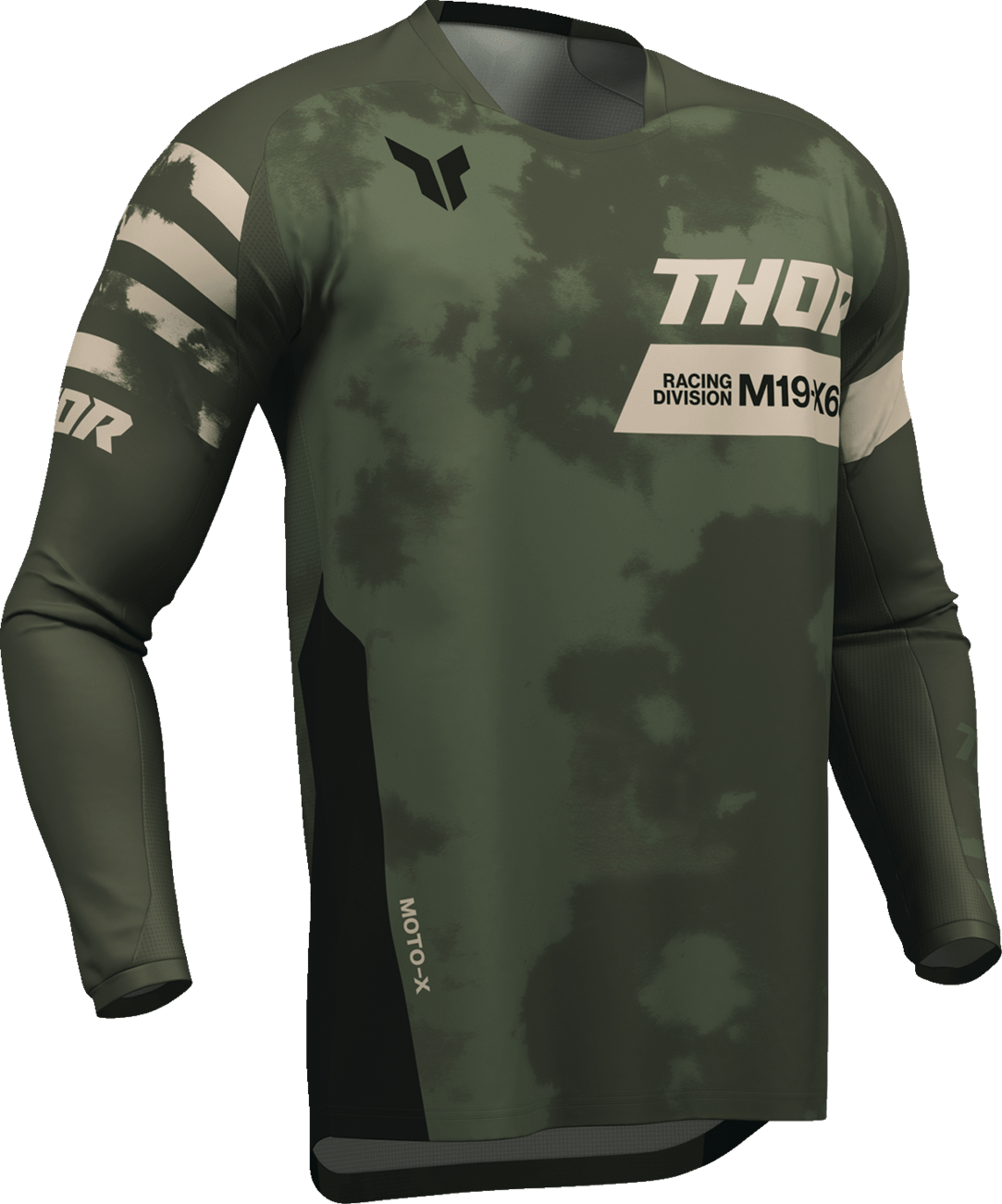 THOR Launchmode Bleach Jersey - Black/Camo, Large - Part Number 2910-8396 - Kelly Motorsports
