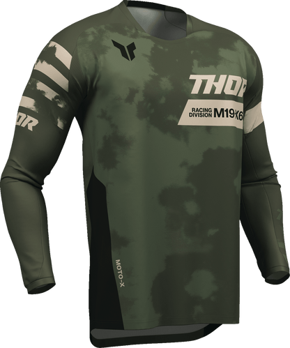 THOR Launchmode Bleach Jersey - Black/Camo, Large - Part Number 2910-8396 - Kelly Motorsports