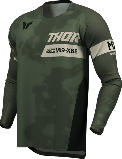 THOR Launchmode Bleach Jersey - Black/Camo, Large - Part Number 2910-8396 - Kelly Motorsports