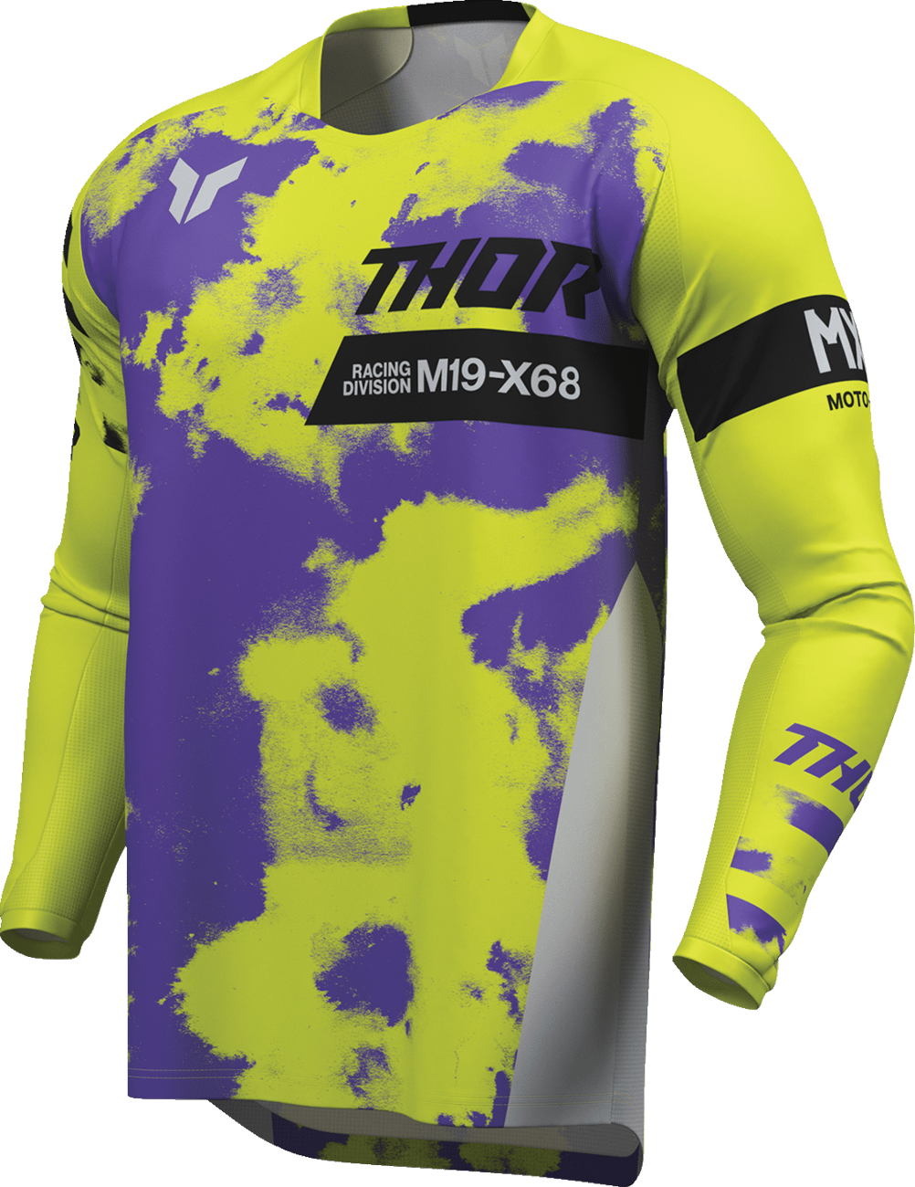 THOR Launchmode Bleach Jersey - Gray/Acid, XL - 2910-8403 - Kelly Motorsports