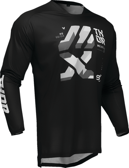 THOR Launchmode Brave Jersey Black/Gray - Part 2910-8219 - Kelly Motorsports