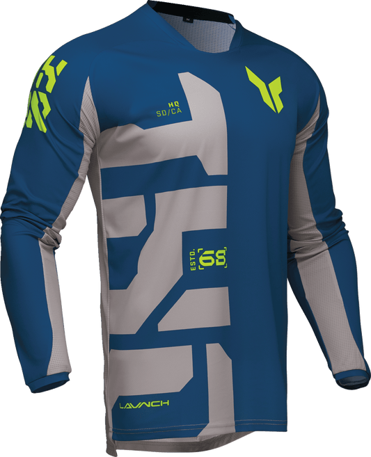 THOR Launchmode Forge Jersey - Blue, Medium - 2910-8206 - Kelly Motorsports