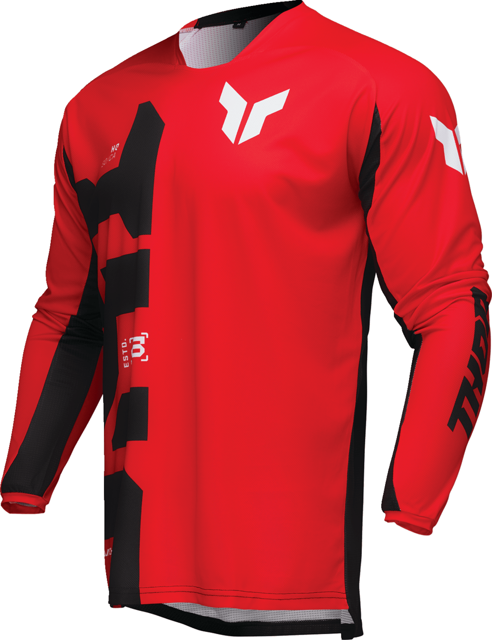 THOR Launchmode Forge Jersey - Red, Medium - Part Number 2910-8214 - Kelly Motorsports