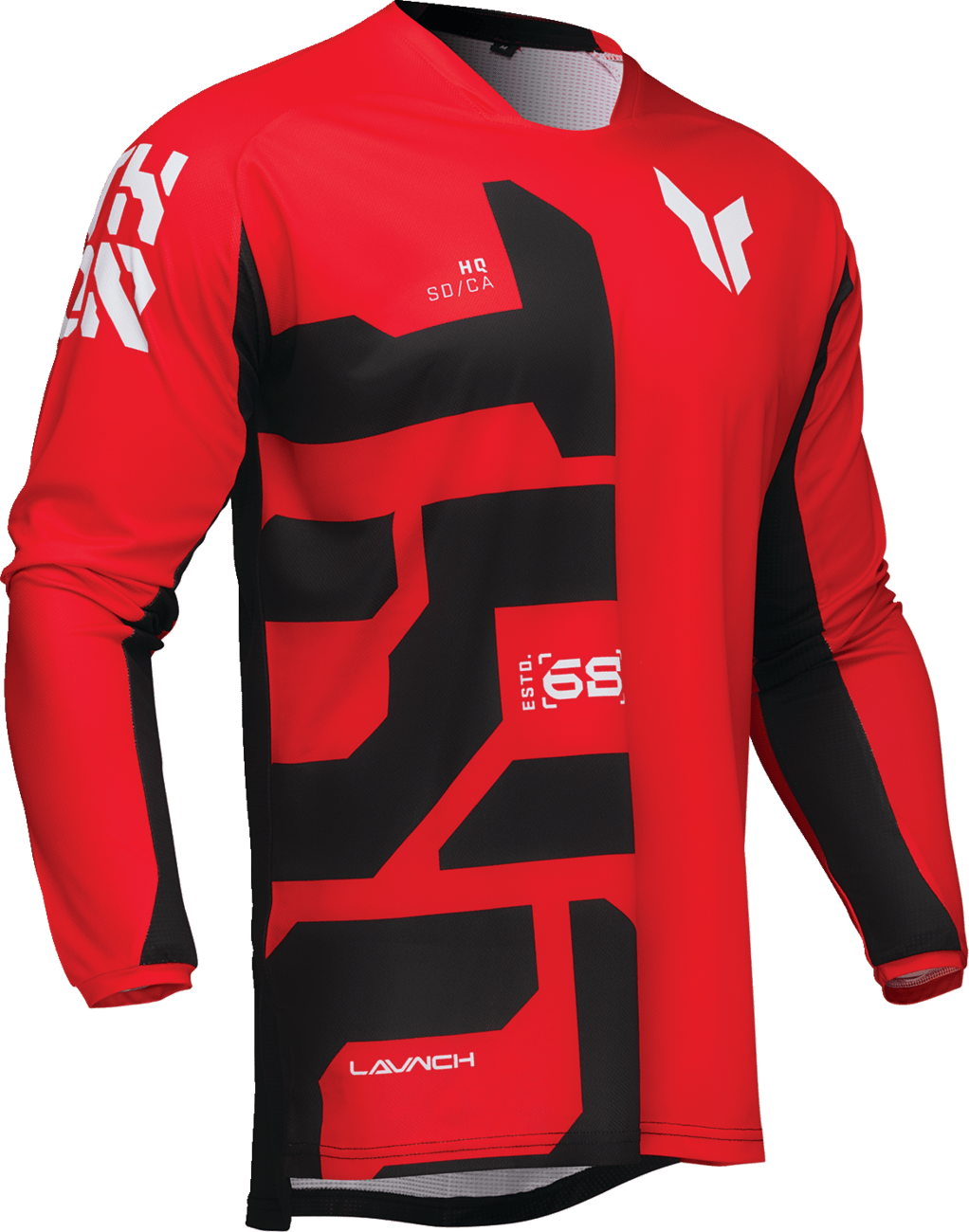 THOR Launchmode Forge Jersey Red XL with 4-Way Stretch and Mesh Ventilation - Kelly Motorsports