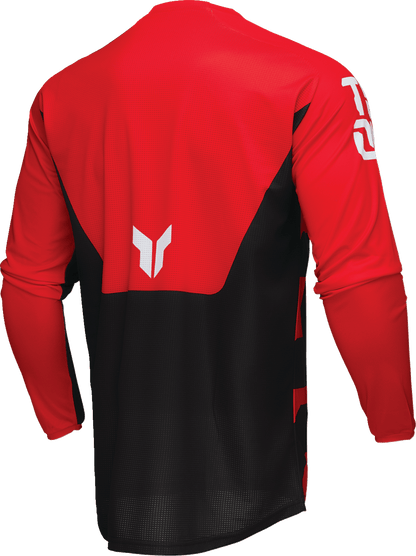 THOR Launchmode Forge Jersey Red XL with 4-Way Stretch and Mesh Ventilation - Kelly Motorsports