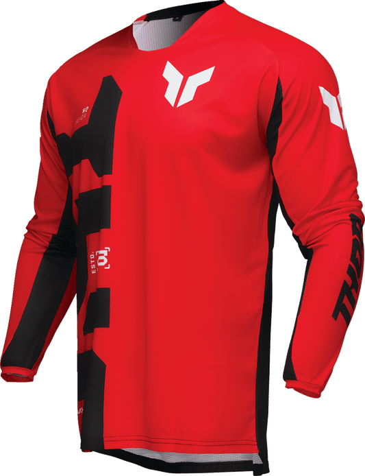 THOR Launchmode Forge Jersey Red XL with 4-Way Stretch and Mesh Ventilation - Kelly Motorsports
