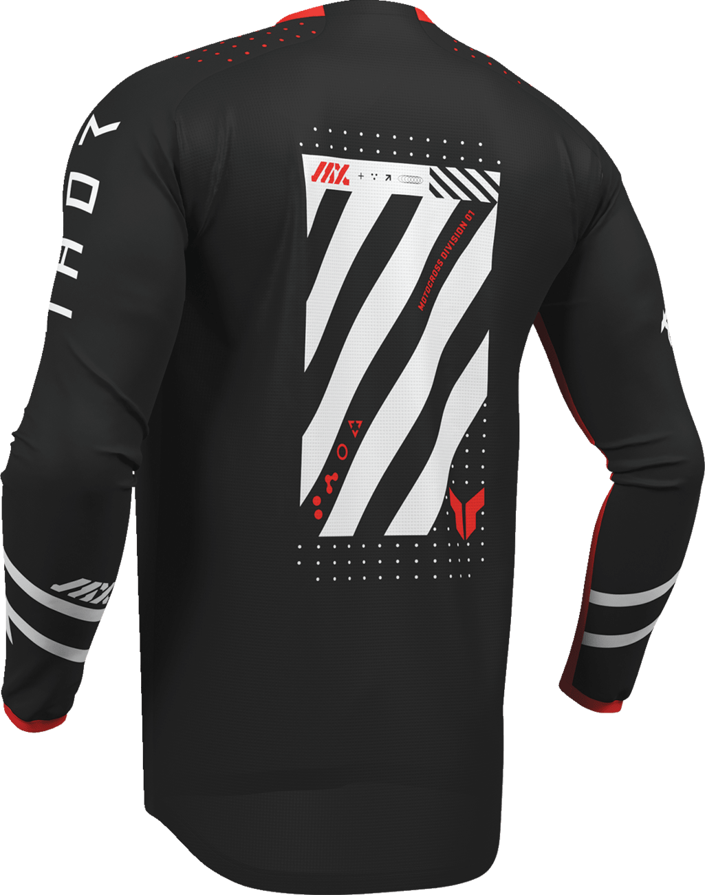 THOR Launchmode Futura Jersey 2XL by THOR, Part Number 2910-8416 - Black/Red - Kelly Motorsports