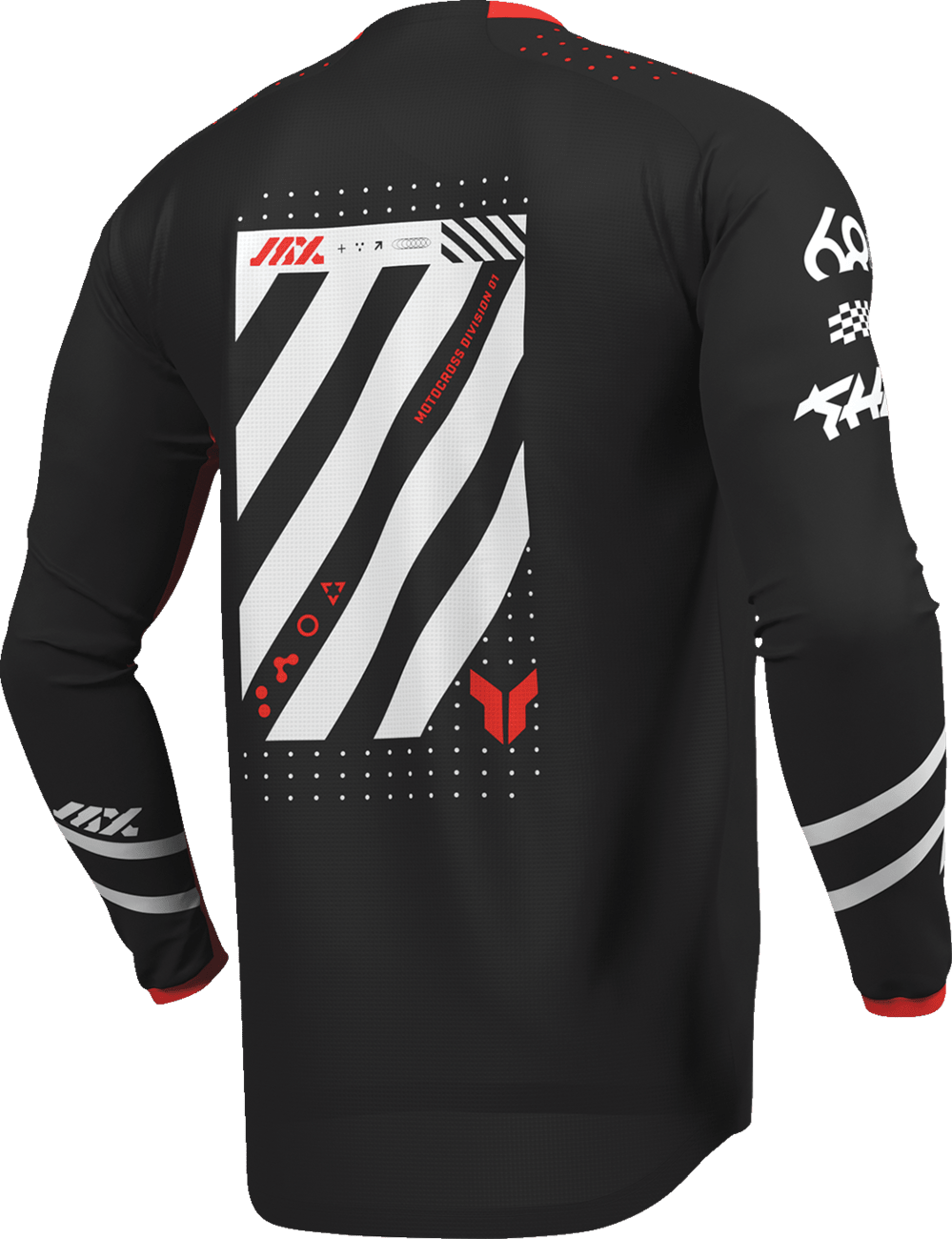 THOR Launchmode Futura Jersey Black/Red Medium - 2910-8413 - Kelly Motorsports