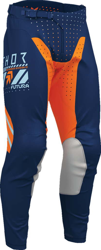 THOR Launchmode Futura Pants - Navy/Orange, US 40, Part Number 2901-12300 - Kelly Motorsports