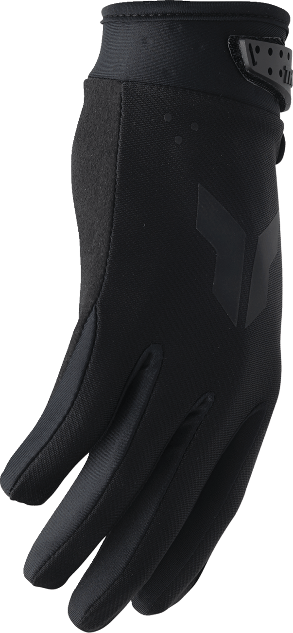 THOR Launchmode Gloves Black XS with Soft Clarino Palm and Touchscreen Compatibility - Kelly Motorsports
