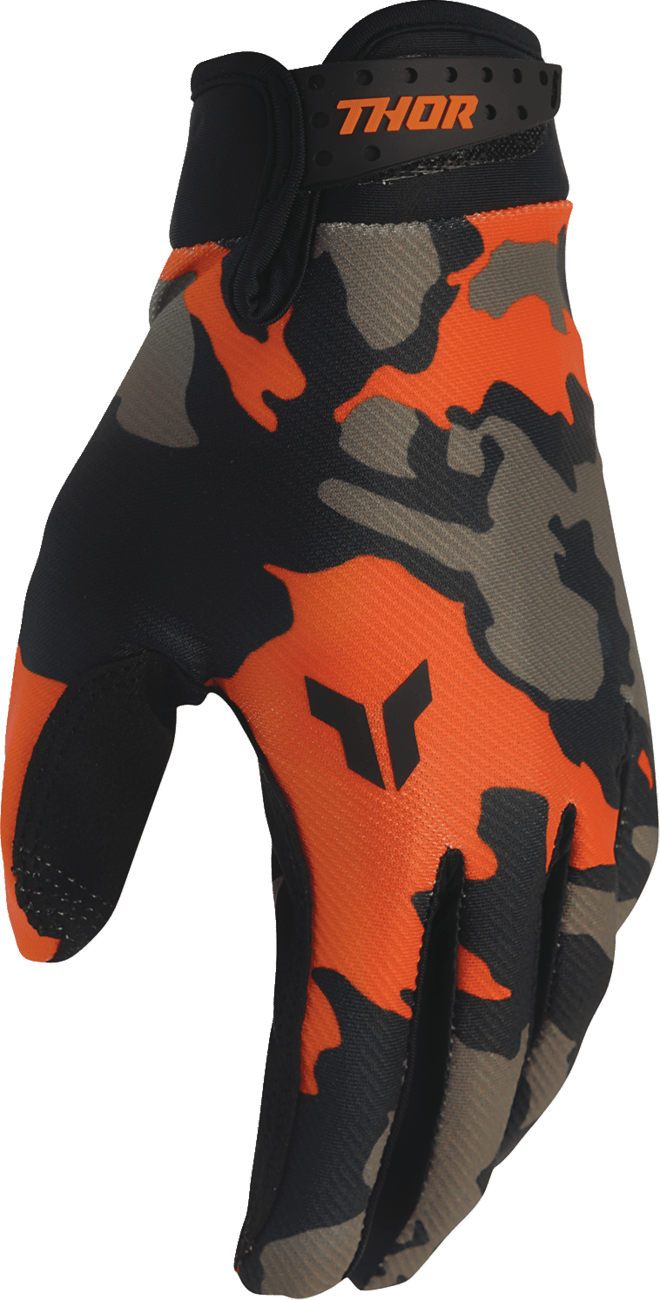 THOR Launchmode Hunter Gloves - Orange/Black, Large - Part Number 3330-8525 - Kelly Motorsports