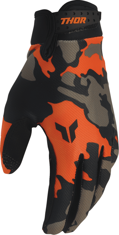 THOR Launchmode Hunter Gloves - Orange/Black, Large - Part Number 3330-8525 - Kelly Motorsports