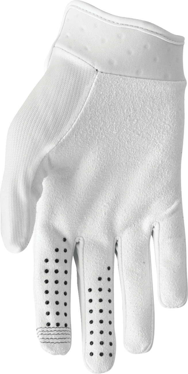 THOR Launchmode XP Gloves Large 3330-8157 - White Motorcycle Riding Gloves - Kelly Motorsports