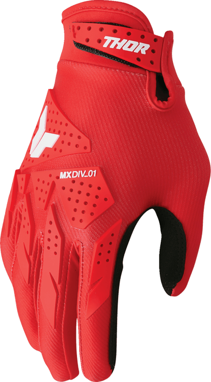 THOR Launchmode XP Gloves - Red, Medium (Part Number 3330-8163) - Kelly Motorsports