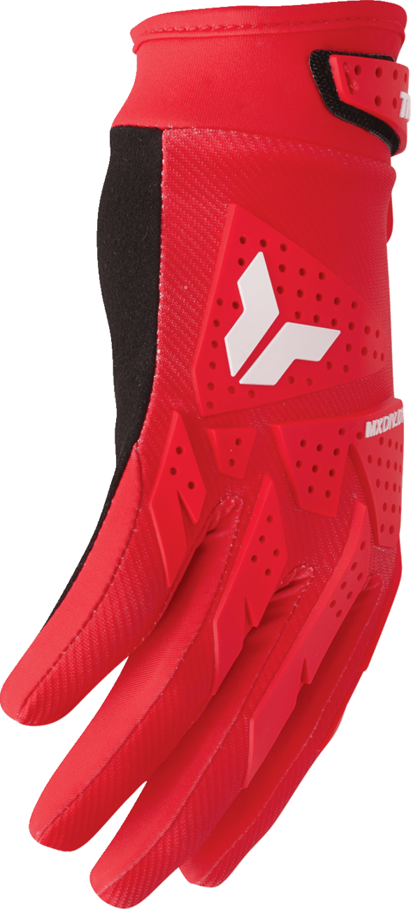 THOR Launchmode XP Gloves - Red, Size Small - Durable Polyester and TPR Coverage - Kelly Motorsports
