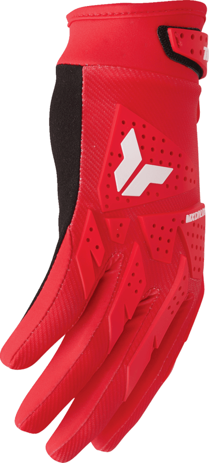 THOR Launchmode XP Gloves - Red, Size Small - Durable Polyester and TPR Coverage - Kelly Motorsports