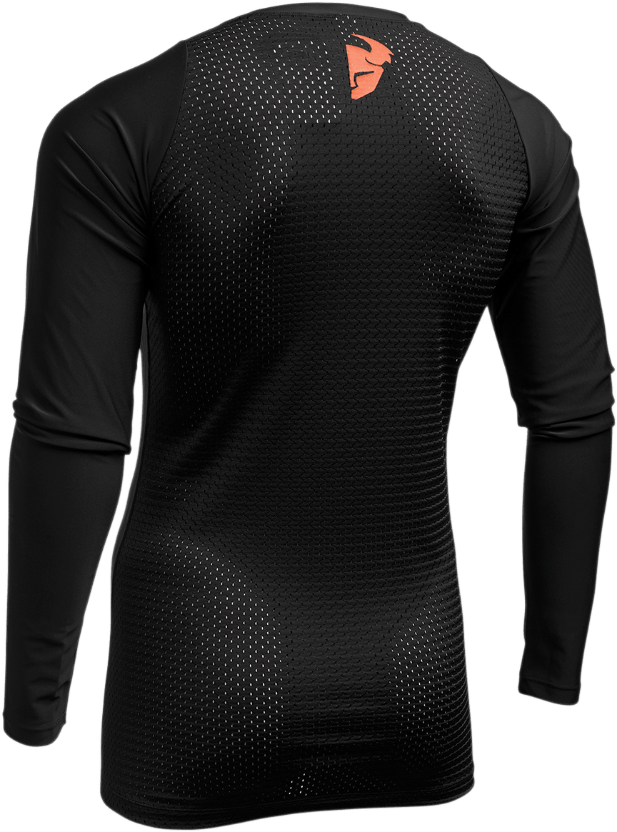 THOR Long Sleeve Compression Shirt - Black, Part Number 2940-0388, Size L/XL - Kelly Motorsports