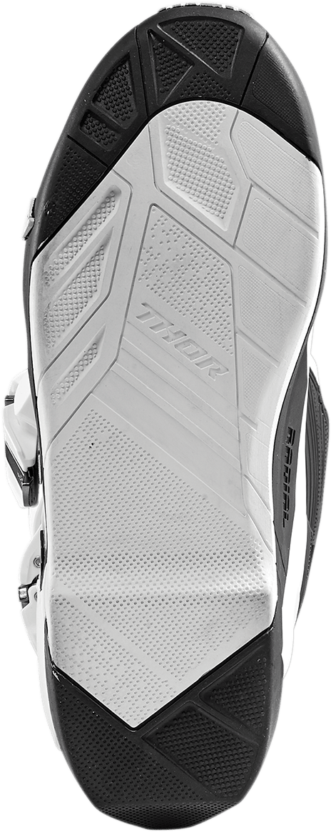 THOR Radial Boots Replacement Outsoles Size 9 - Black and White, Part 3430-0896 - Kelly Motorsports
