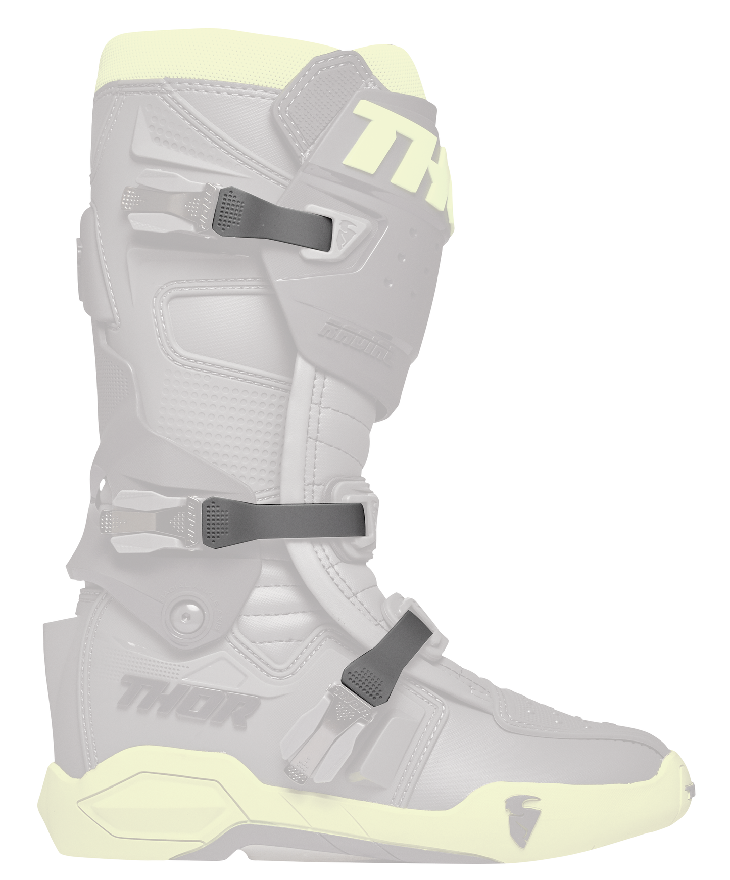 THOR Radial Strap Kit for Thor Radial Boots - Left Side - Gray (Part 3430 - 0983) - Kelly Motorsports