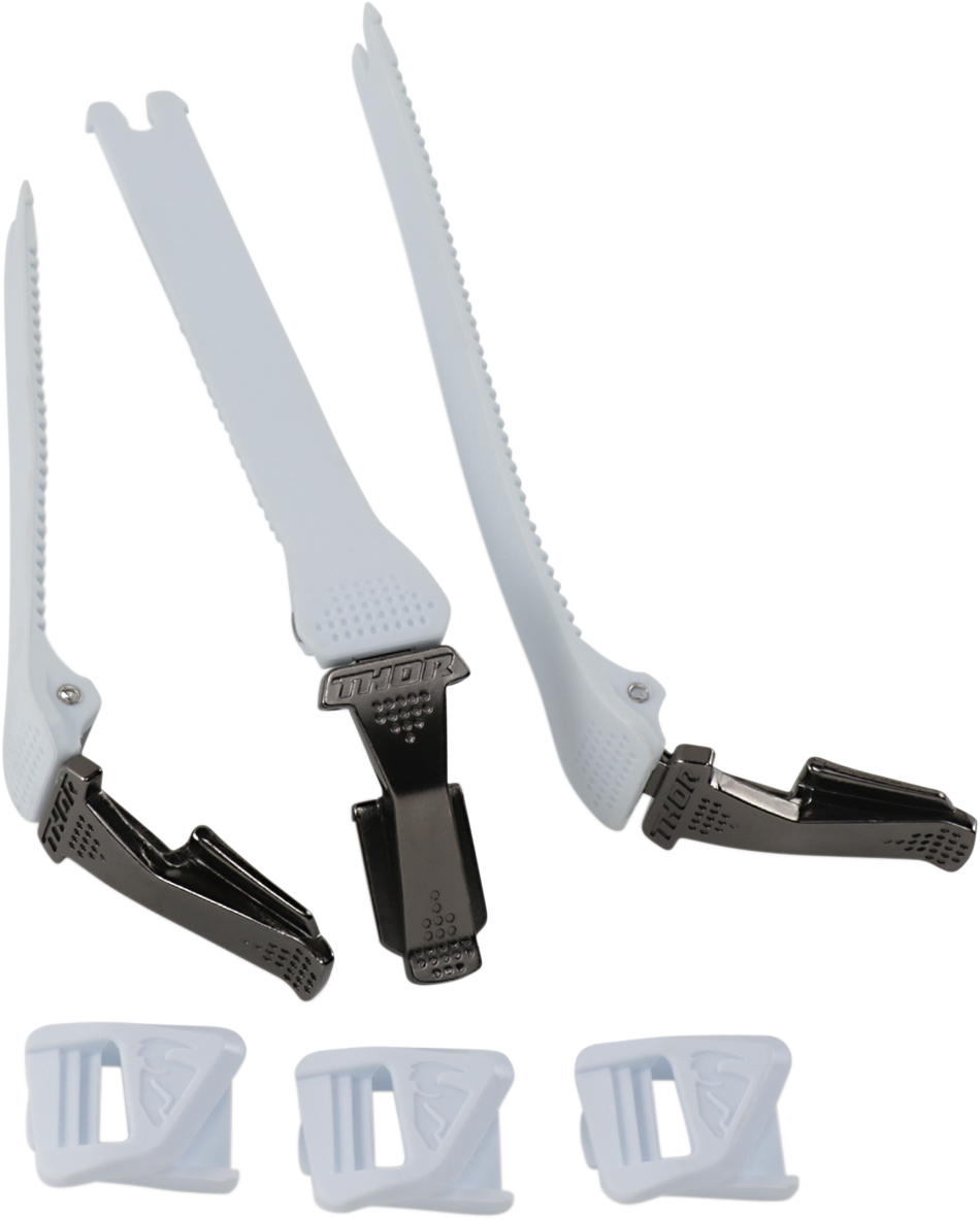 THOR Radial Strap Kit - Left - White (Part No. 3430 - 0886) - Kelly Motorsports