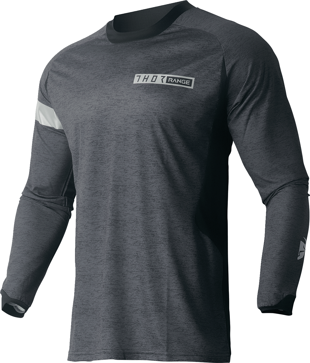THOR Range Jersey in Black/Heather Gray – Model 2910-7479, XL - Kelly Motorsports