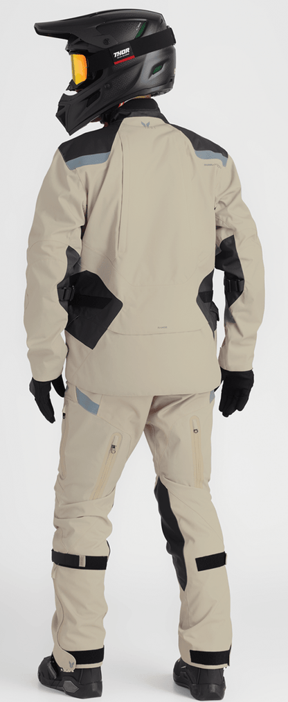 THOR Range Pants - Sand US 28 with Vented Knee and Hip Pads - Waterproof and Breathable Motorcycle Gear - Kelly Motorsports
