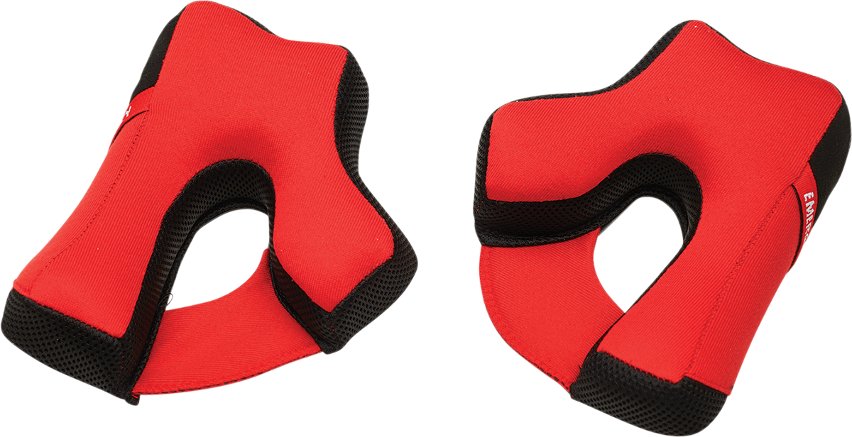 THOR Reflex Cheek Pads - Red for Reflex Helmets, Size 2XL (Part 0134 - 2839) - Kelly Motorsports